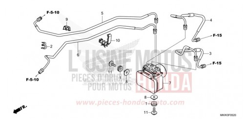 ABS MODULATOR/BRAKE PIPE NC750XDM de 2021